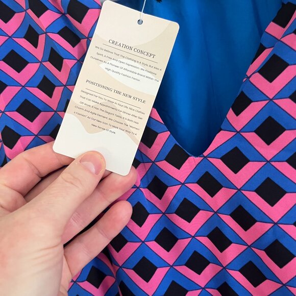 MASCOMODA Summer Maxi Dresses for Women 2025 Casual V Neck Puff Short Sleeve Smo - Picture 8 of 10